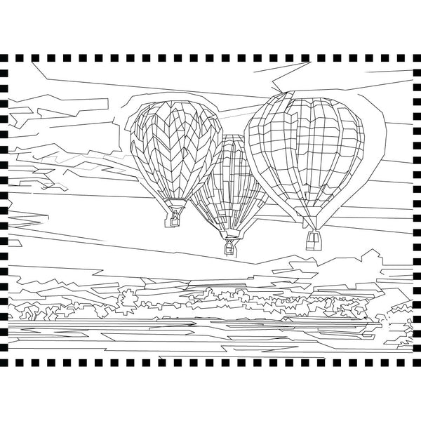 Head in The Clouds Coloring Book. These Are The Outlines of Some of the Elizabeth's Most Famous Artworks Made Into Coloring Book.