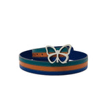 The Triple Stripe Reversible Leather Belt is The Perfect Blend of Tones. They Create a Harmonious Design. Elizabeth Sutton Collection.