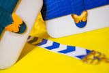 Bag Strap Chevron Blue Cream