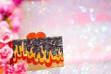Clutch Purse Heart on Fire