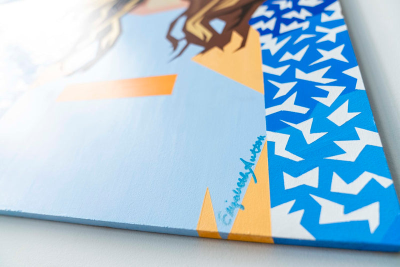 Kate Moss 'Supreme' (Blue & Orange)