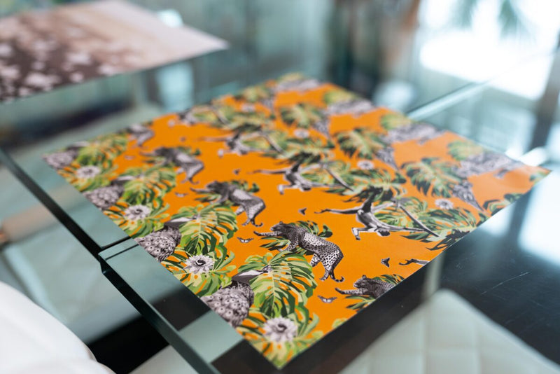 Table Placemats Jungle Look - Yellow