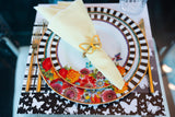 Table Placemats Rising Butterflies - Grey Scale