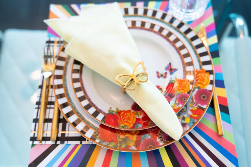Table Placemats Colorful Starburst