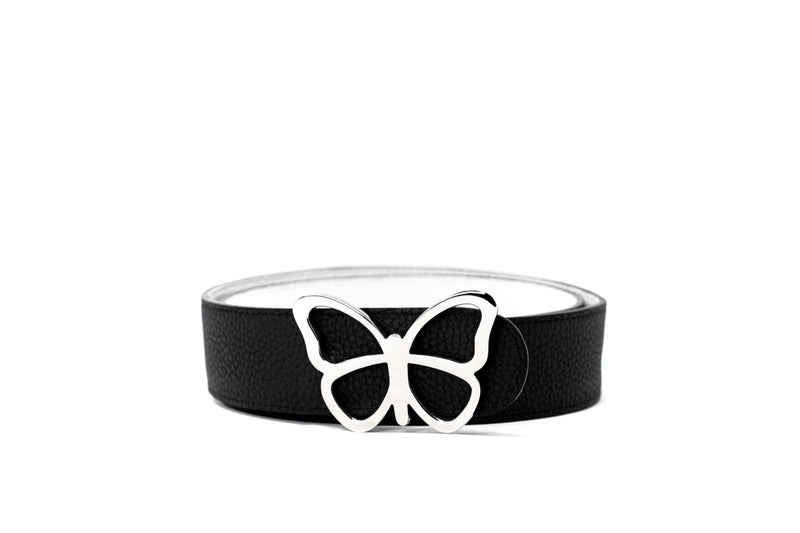 Leather Belt Black & White