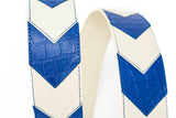Bag Strap Chevron Blue Cream