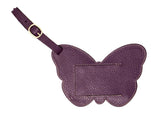 Luggage Tag Plum Butterfly