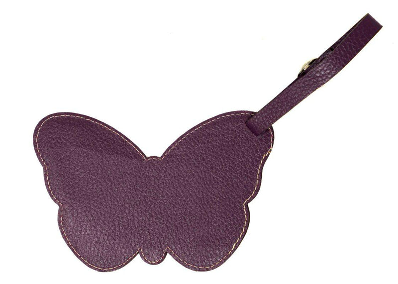 Luggage Tag Plum Butterfly