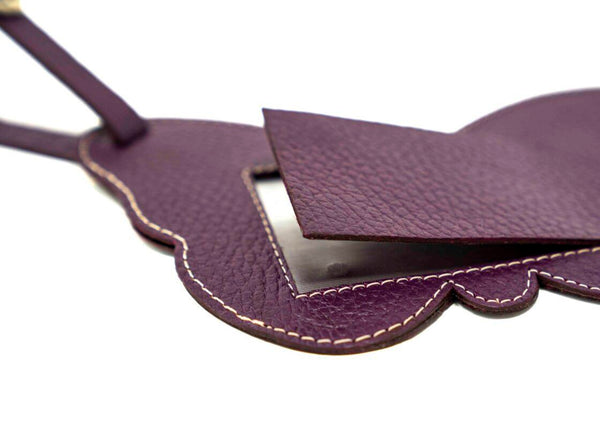 Luggage Tag Plum Butterfly
