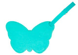 Luggage Tag Teal Butterfly