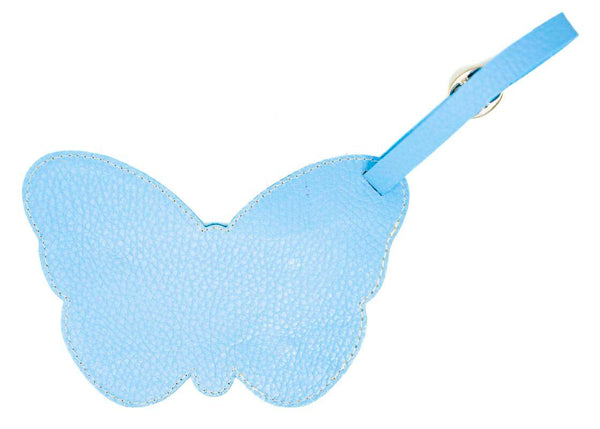 Luggage Tag Light Blue Butterfly
