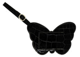 Luggage Tag Black Butterfly