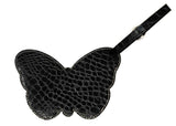 Luggage Tag Black Butterfly