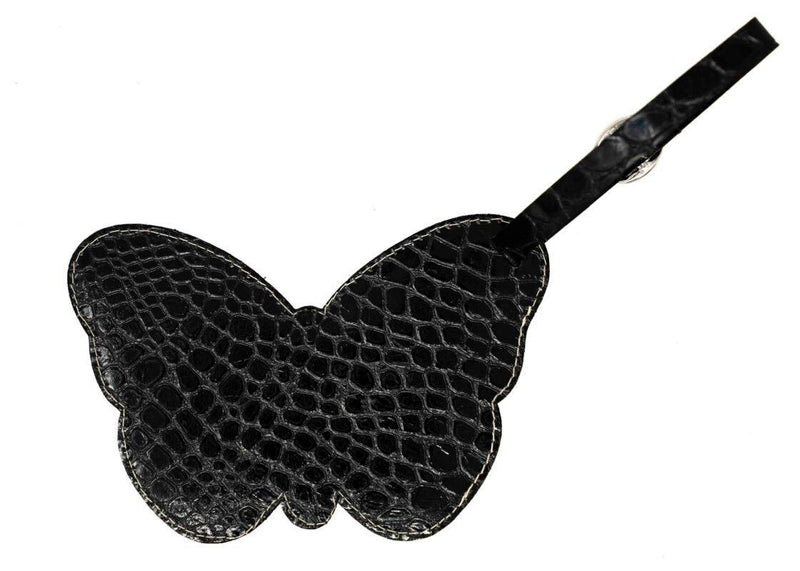 Luggage Tag Black Butterfly