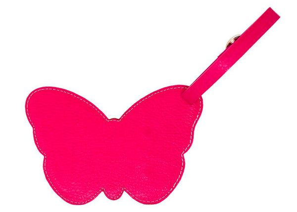 Luggage Tag Magenta Butterfly