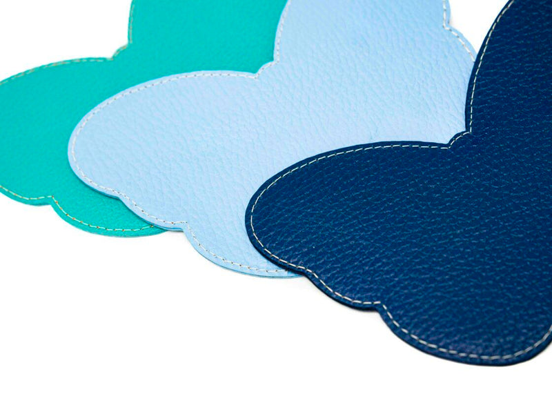 Luggage Tag Blue Butterfly