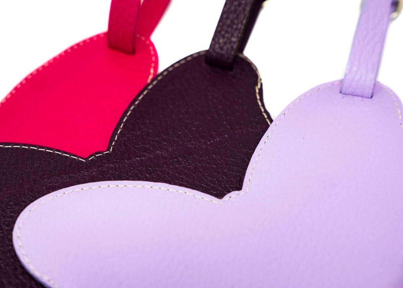 Luggage Tag Plum Butterfly