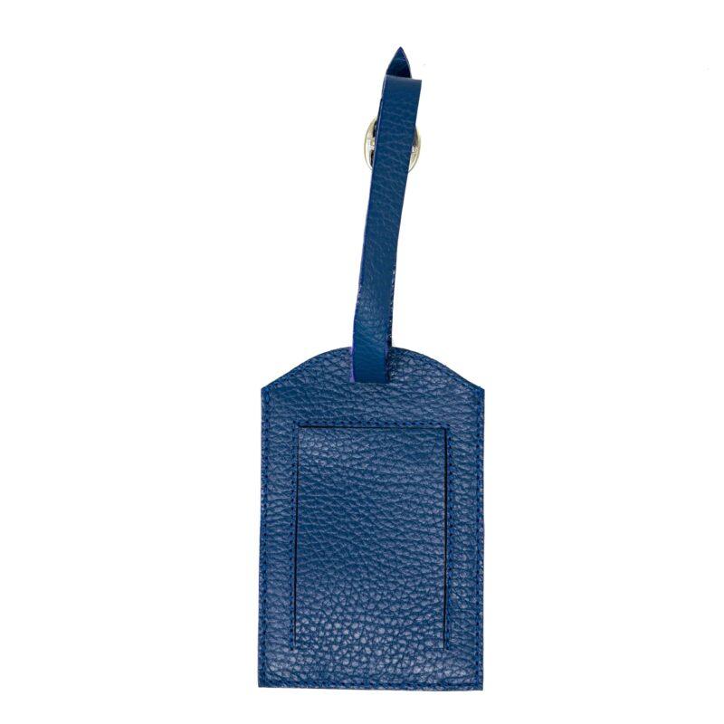 Luggage Tag Navy, Red, and Light Blue Classic