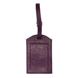 Luggage Tag Plum, White, and Lavender Classic