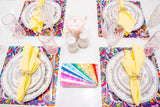 Table Placemats Buy Yourself Roses - Rainbow
