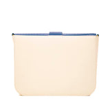 Leather Bag Multicolor Cream & Navy