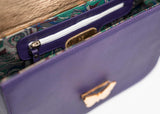 Leather Bag Limited Edition Plum, Copper, Cream