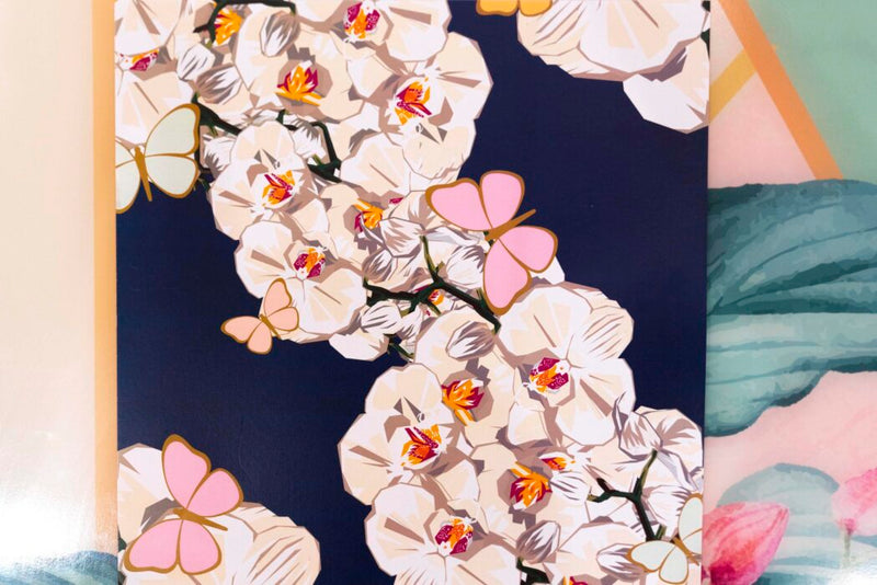 Table Placemats Indigo Orchid