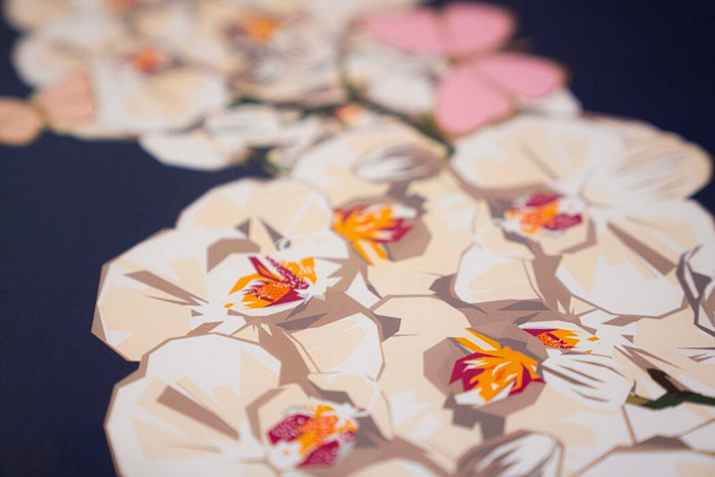 Table Placemats Indigo Orchid