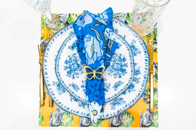 Table Placemats Jungle Look - Yellow