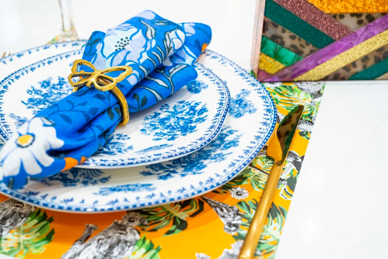 Table Placemats Jungle Look - Yellow