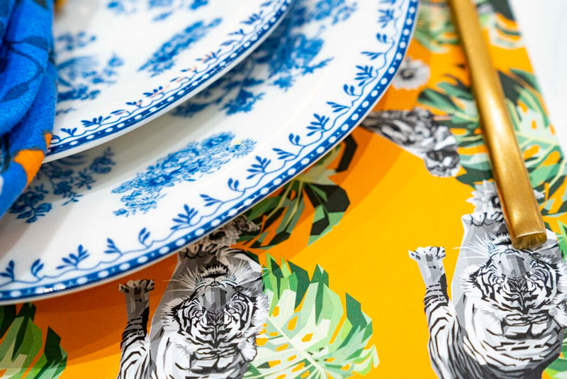 Table Placemats Jungle Look - Yellow