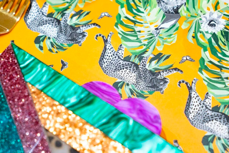 Table Placemats Jungle Look - Yellow