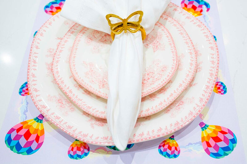 Table Placemats Head in the Clouds - Purple