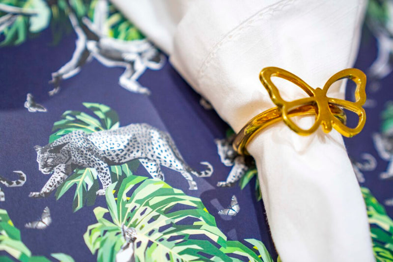 Table Placemats Jungle Look - Navy