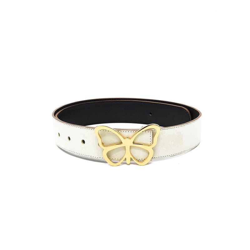 Leather Belt Black & White