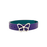 Leather Belt Forest & Plum Reversible