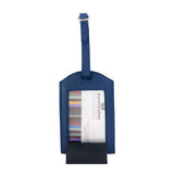 Luggage Tag Navy, Red, and Light Blue Classic