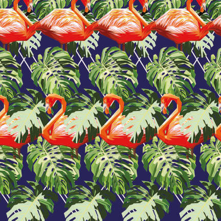 Get ready for the jungle flamingo attack with these table placemats. Great kitchen placemats to make your dinner table stand out.