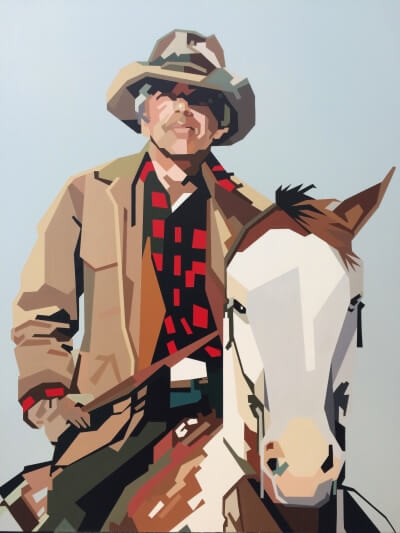 Ralph Lauren on Horse (Light Blue)