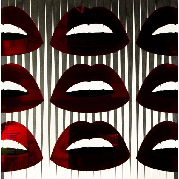 Red Mirrored Lips