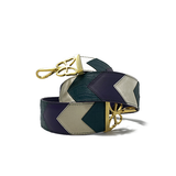 This Bag Strap is a Craft of Artwork, and Represents Elizabeth's Signature Butterfly Paintings Executed as a Leather Fashion Accessory. 