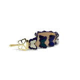 Bag Strap Butterfly Beige Multicolor