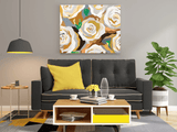 Print Neutral Golden Roses