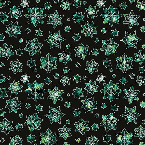 Amanda Lauren Collection Black Special Snowflake Table Placemats