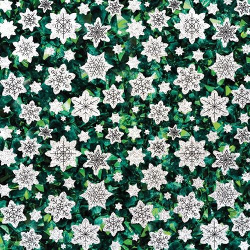 Amanda Lauren Collection Green Special Snowflake Table Placemats