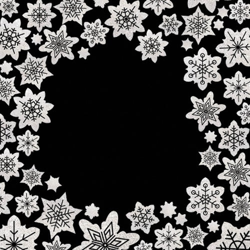 Amanda Lauren Collection White Special Snowflake Table Placemats